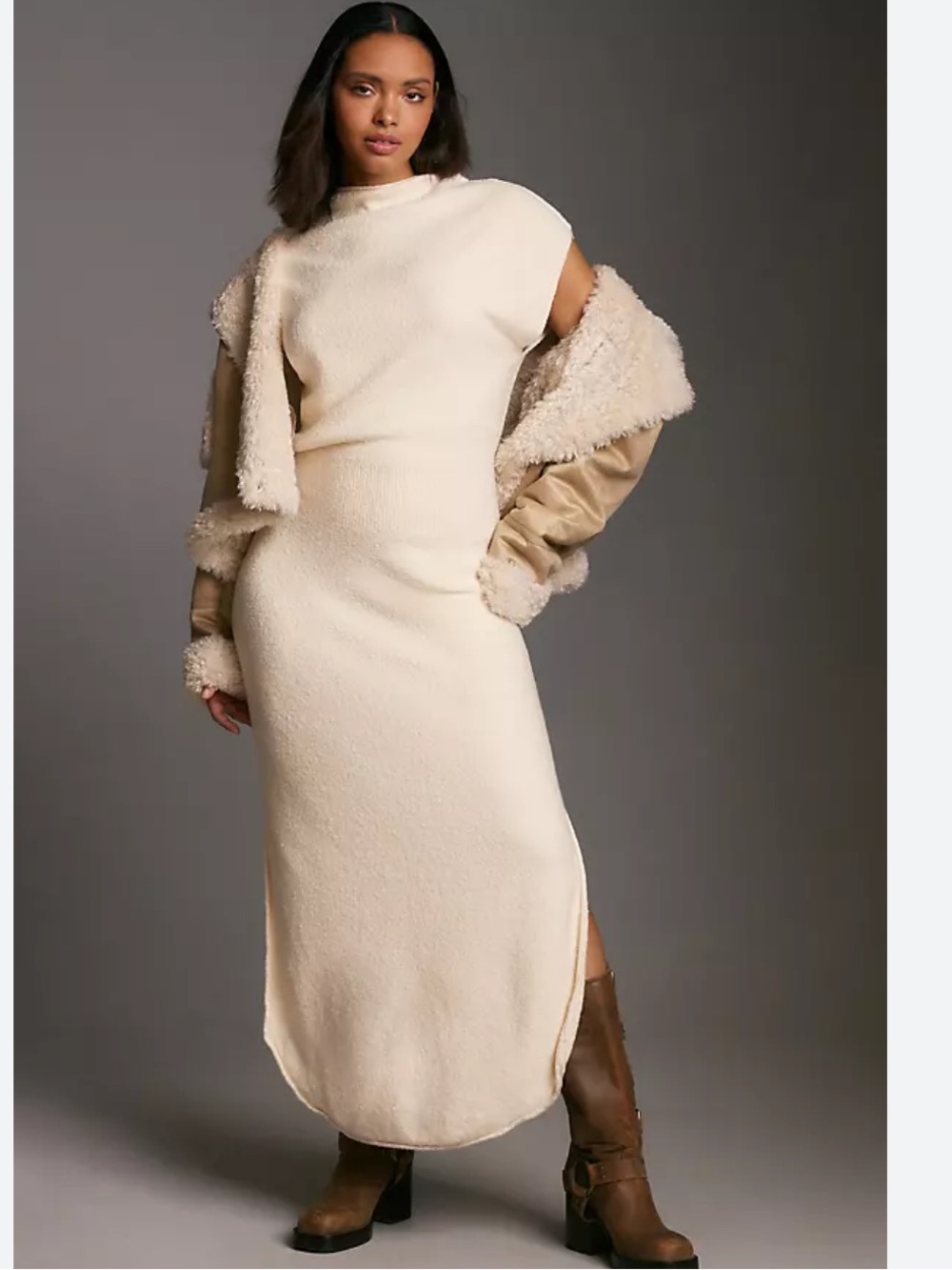 Daily Practice column sleeveless midi dress
